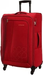 American Tourister Kamiliant 79 Cms Large Check-in Polyester Soft Sided 4 Wheels 360 Degree Rotation Luggage/Speed_Wheel Suitcase/3 Years International Warranty/Trolley Bags for Travel (RED, Large)