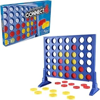 Hasbro Gaming the Classic Game of Connect 4, Grid, Get 4 In A Row Strategy Game for 2 Players Ages 6 & Up, Multicolor