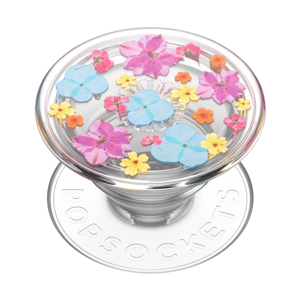 PopSockets Translucent Phone Grip with Expanding Kickstand, PopSockets for Phone, Translucent PopGrip - Delicate Floral