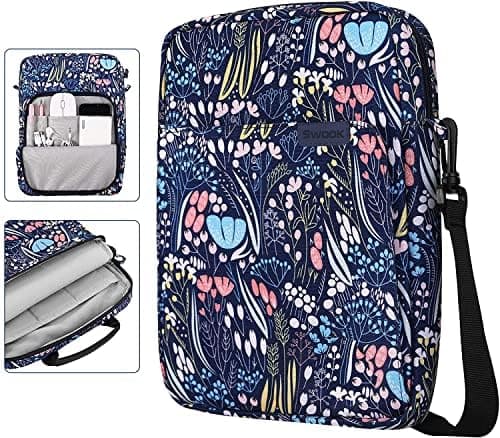 SwooK 13-13.3 inch Universal Laptop Compatible Sleeve Shoulder Bag Carrying Case for 13" Macbook Air, Pro, iPad 12.9, Surface Pro, ASUS Zenbook Vivobook,Dell Xps, Hp Envy Laptop Sleeves Bag