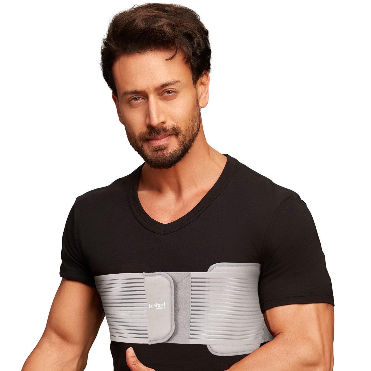 Leeford Ortho Rib, Compression Belt for Men and Women | Chest Support and Binder for Rib Fracture, Injury & Pain Relief Size - L