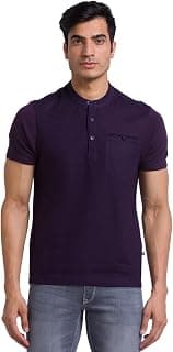 Parx Men's Solid Regular Fit T-Shirt