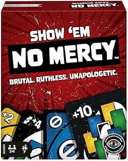 Show ’Em No Mercy Card Game | Party Fun with Family & Friends | 2–6 Players | Ages 7+ | Travel & Group Game