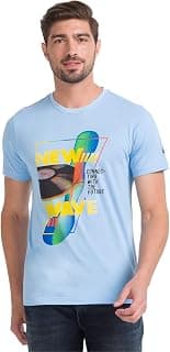 Parx Cotton Medium Green T-Shirt for Men