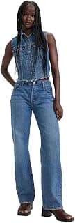 Levi's Women's High Rise 501 Straight Fit Blue Jeans