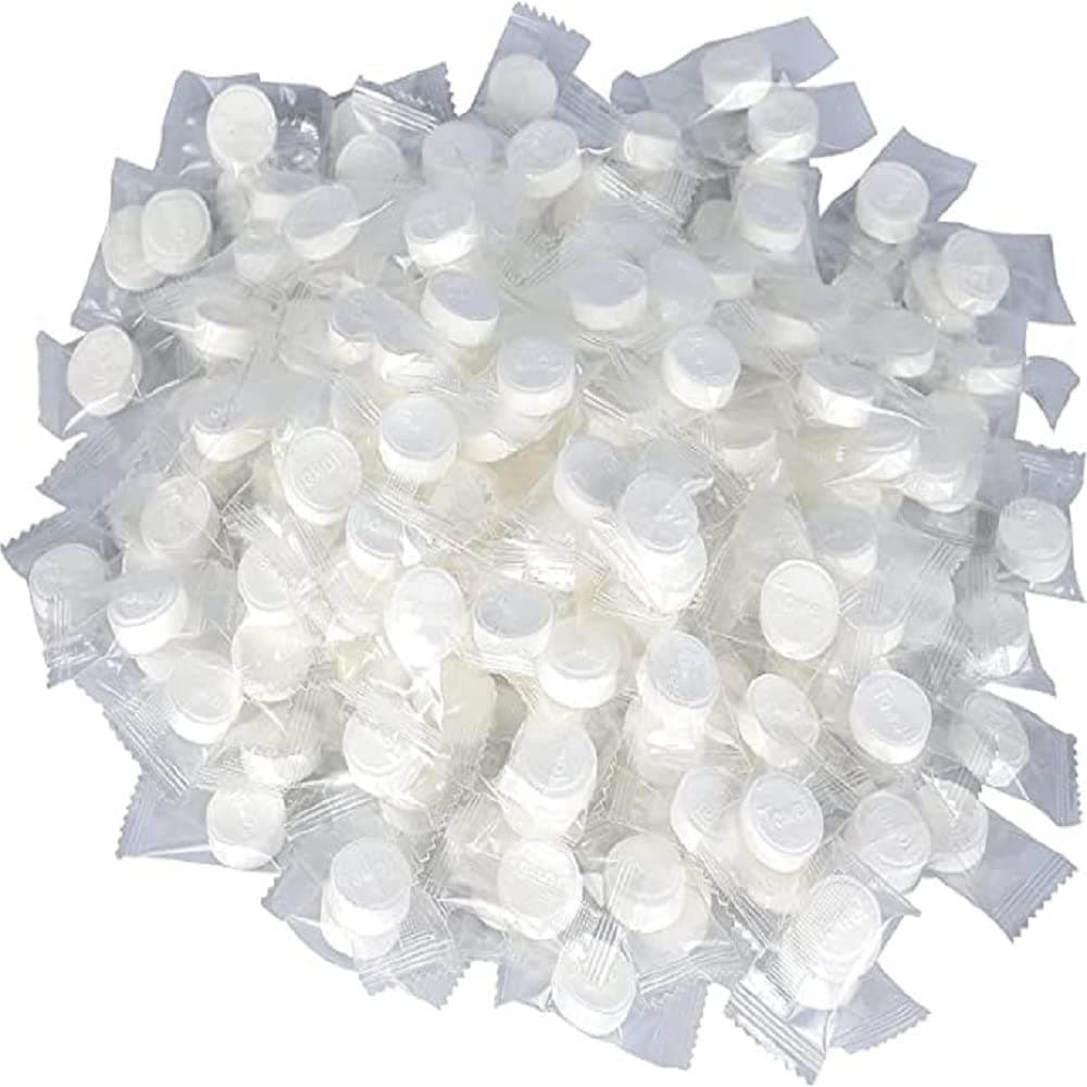 DAIDSUKE® Pack Of 40 Pieces Pocket hankey Small Towel For Travel Multipurpose Magic Chocolate Shape Tablet Tissue Paper Disposable Pure Cotton Facial Towel Water Wet Wipe Napkin White (Free Size, 40)