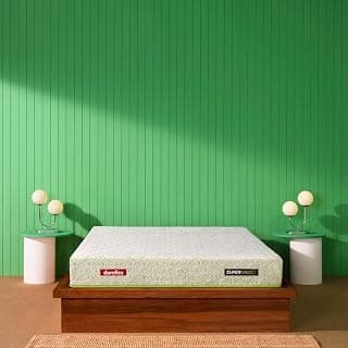 Duroflex SuperGrid Body Adaptive Mattress with 100% Recyclable Grid |Copper Ion Infused Layer |6-Inch King Size Medium Soft Roll Pack Grid Mattress |Secure Edge Technology |(78x72x6 Inch, Grey)