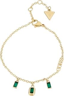 GUESS Hashtag Gold-Plated Stainless Steel Bracelet For Women | Durable | Tarnish-Resistant & Gift-Ready | Size Small