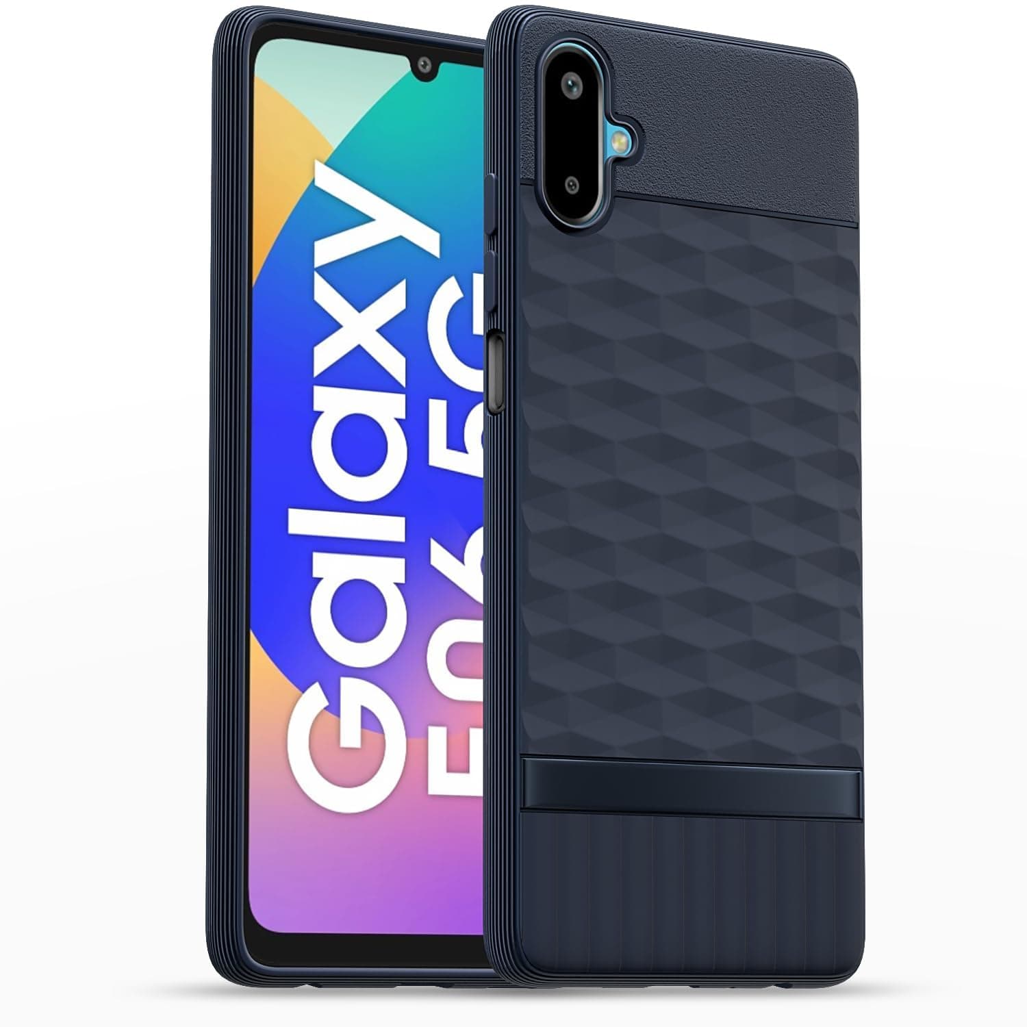 Amazon Basics Back Cover for Samsung Galaxy F06 5G / M06 5G| Full Camera Protection | TPU Soft Flexible Shockproof Bumper Case(Blue)