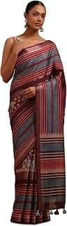 Soch Womens Crepe Striped Saree