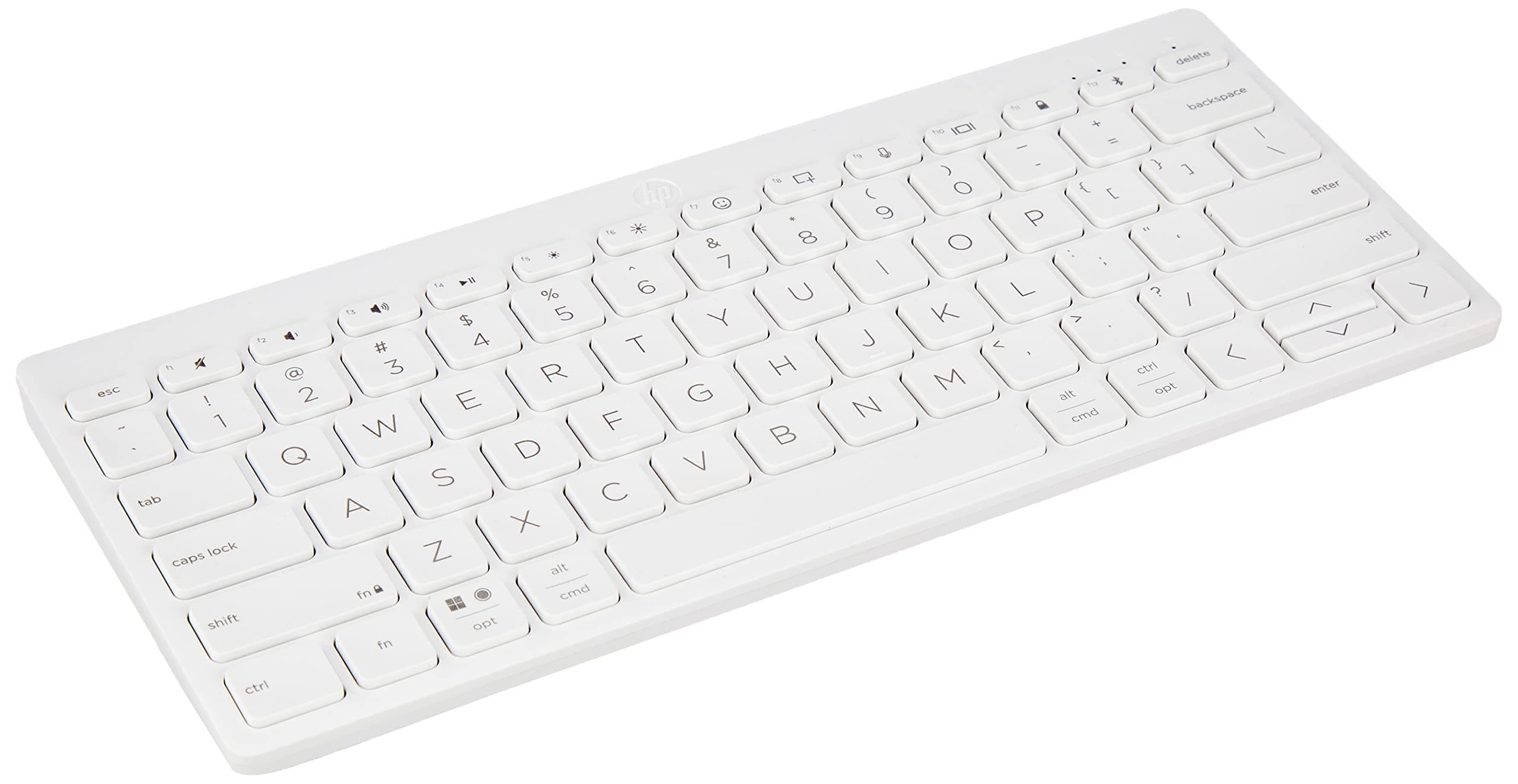 HP 350 Compact Multi-Device Bluetooth Keyboard; Spill Resistant; Swift Pair; OS Auto-Detection, LED Indicator, Battery Life Up to 24 Months, 1 Year Warranty
