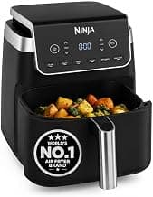 Ninja Air Fryer MAX PRO 6.2L (AF180IN) | 2000W | Max Crisp Technology | Variable Air Flow | PFOA-Free Non-Stick | 6-in-1 Air Fry, Roast, Bake & More | Cook from Frozen to Crispy