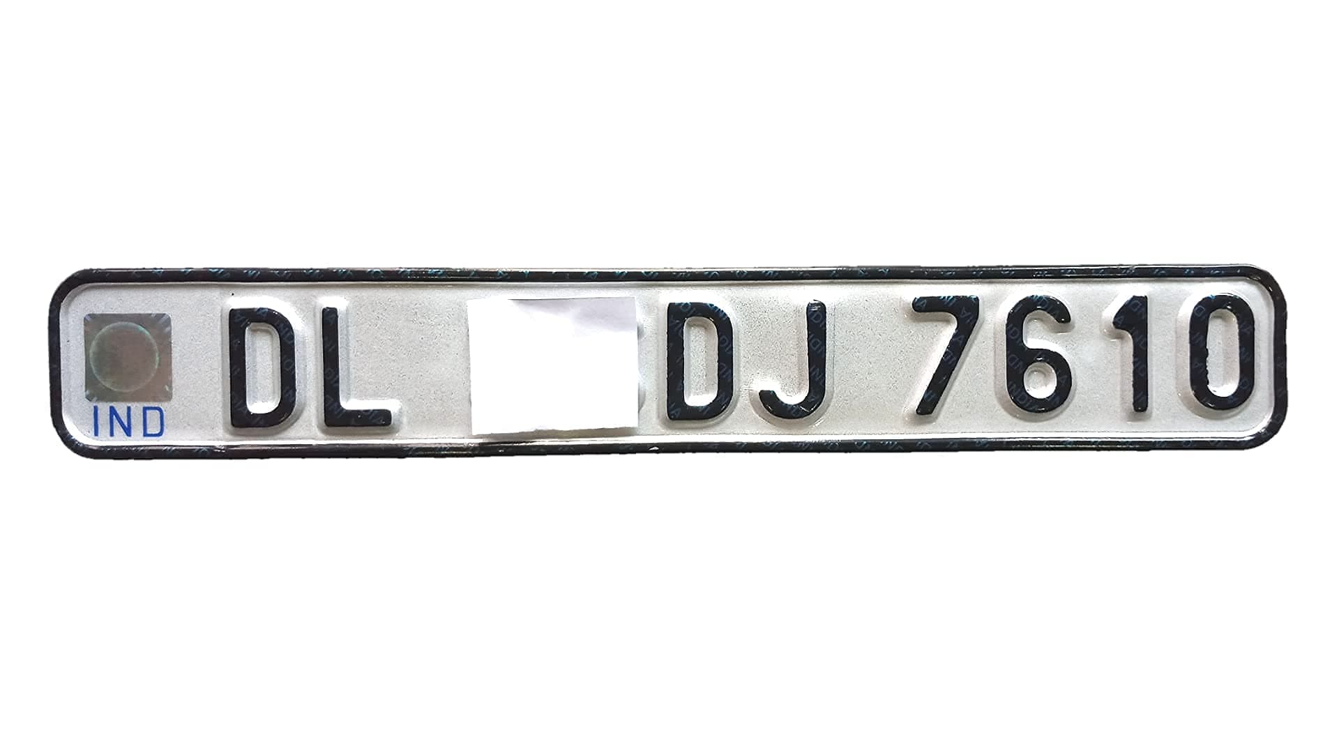 IND Pradeep Bike Customized Fancy Plate (Non-HSRP) for Old mototercycle, with buyer's Name/Number only 1 Side Front Number plat for Bike | Without Any Serial N0. BAR Code