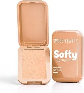 Swiss Beauty Softy Highlighter | Buttery Texture | Blendable | Highly Pigmented | Long-Lasting | Travel-Friendly | 7g, Shade- 2. Hazelnut