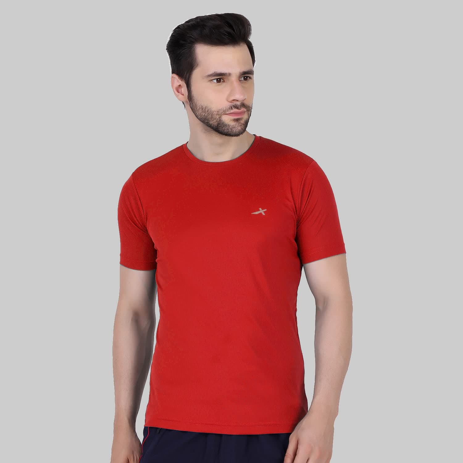 Vector X OMT-168 Men's Polyester Half Sleeve Round Neck T-Shirt