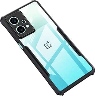 CEDO Backcover for OnePlus Nord CE 2 Lite (5G) | Camera Protection Shockproof Bumper-Edge | Acrylic Crystal Clear 360 Degree Protection TPU+PC | Transparent Eagle Back Case Cover (Black)