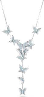 Swarovski Y necklace 5662179 Lilia blue butterfly