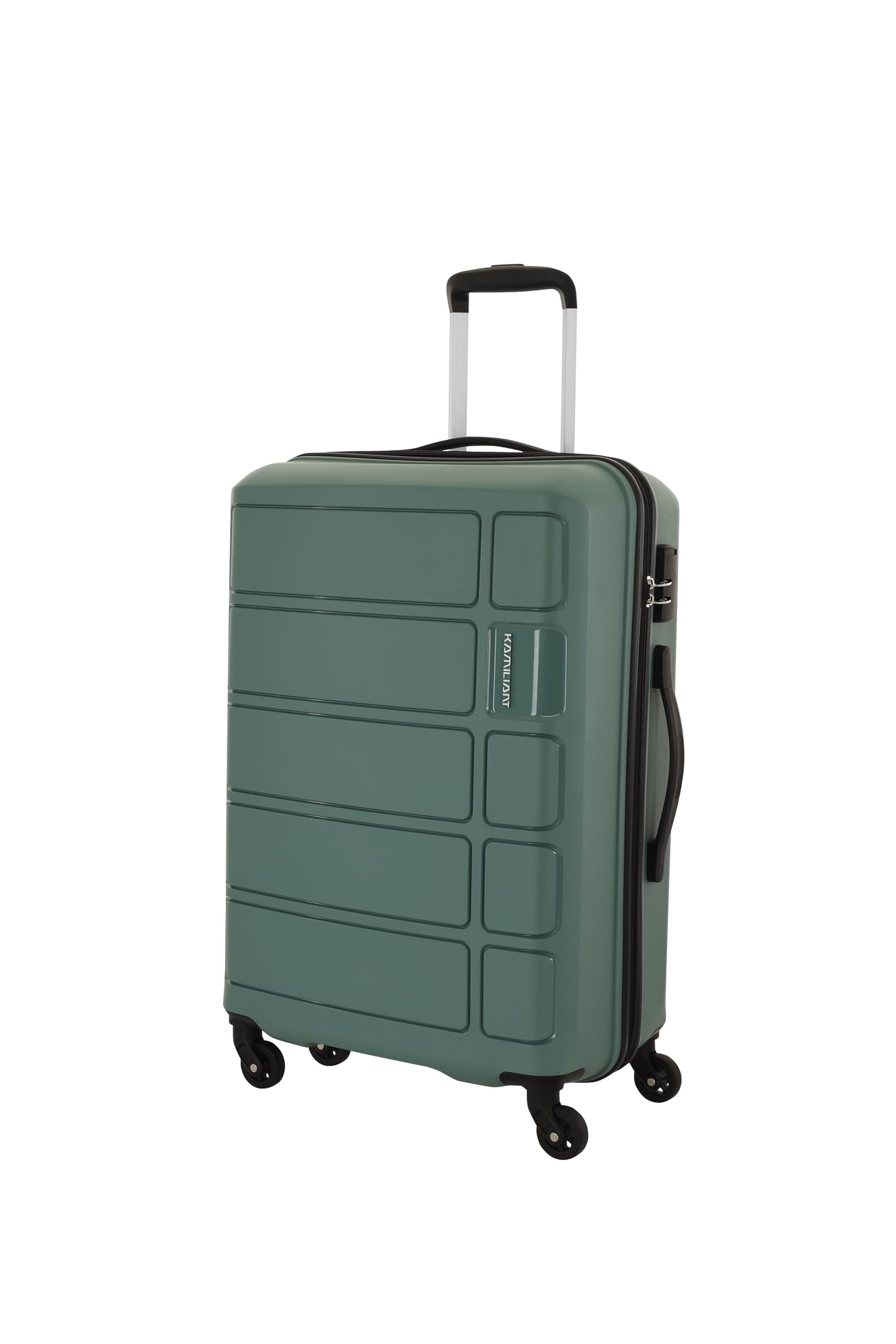 Kamiliant American Tourister Harrier|Trolley Bag Check-in Medium Size (68 cms) for Travel| Hard Case Polypropylene (PP) Suitcase|360° 4-Wheel Spinner Luggage Trolley|Combination Lock|Slate Grey