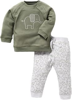 BABYGO BABY GO Baby Boys & Baby Girls Cotton Clothing Set | Full Sleeve T-Shirt & Pants | Newborn Infant Outfit | Soft Night Suit with Cute Print | Casual Dailywear Infant Clothes