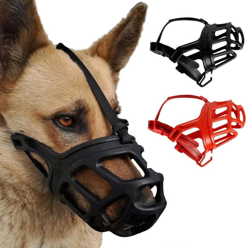 Adjustable Dog Muzzle Cum Mouth Cover- (Xtra Large, Black) Dogs for Great Dane/St Bernard/Rottweiler (Small)