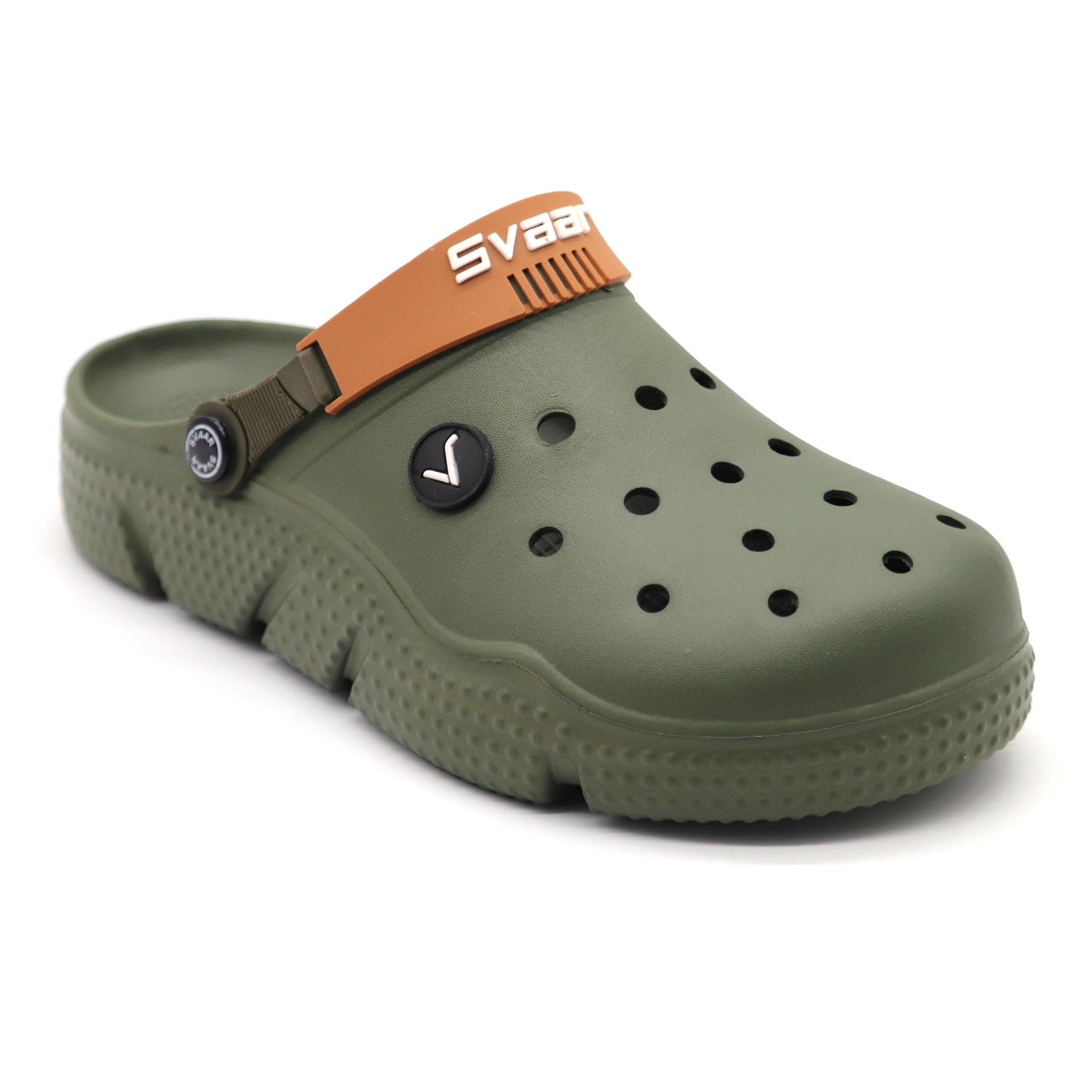 SVAAR Men's Designer Clogs || Sandals with Adjustable Back Strap for Men