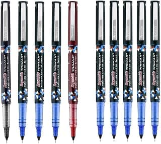 Reynolds TRIMAX 5 COUNT POUCH, 3 BLUE, 1 BLACK, 1 RED TRIMAX BLUE - 5 COUNT| 0.5mm Tip Size