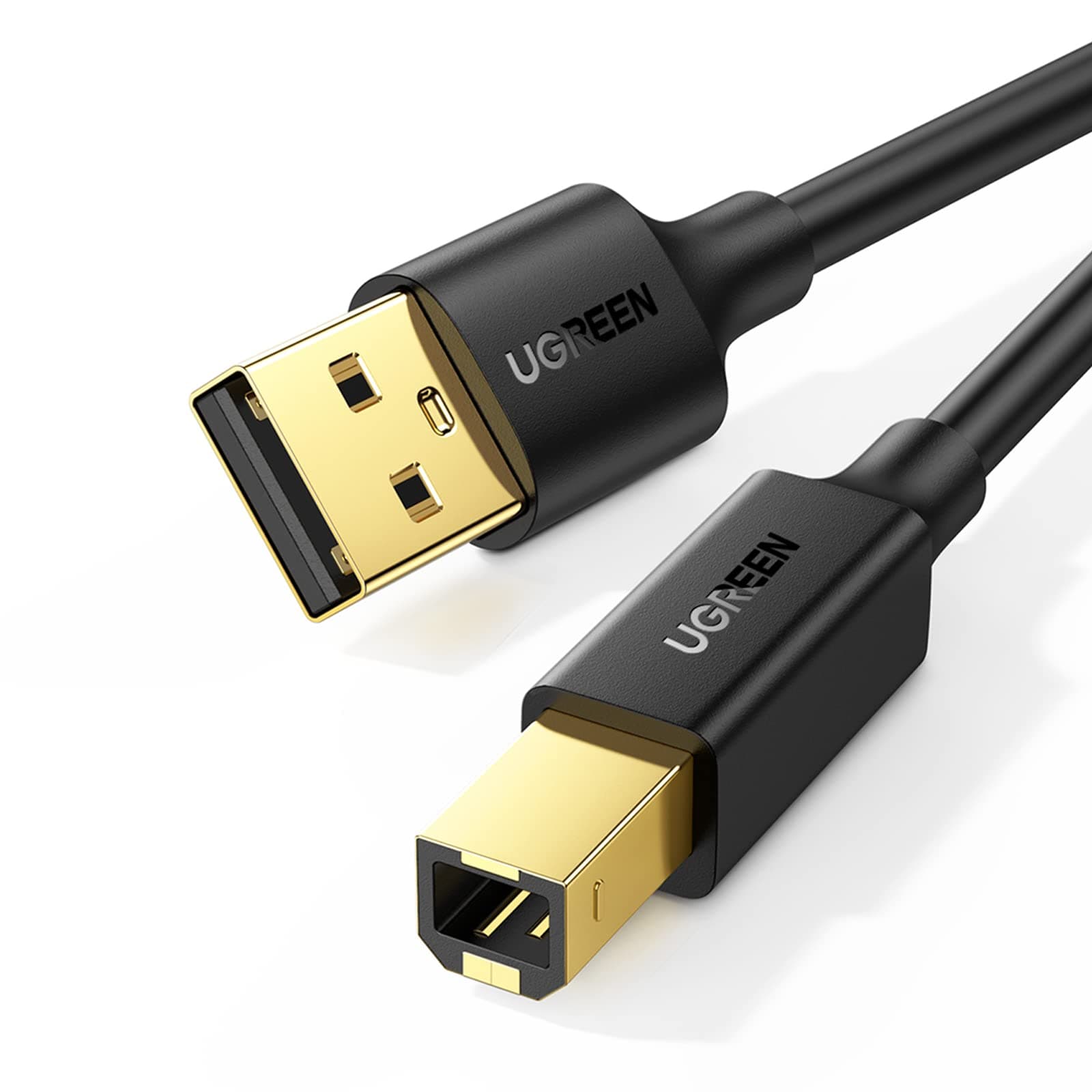 UGREEN Printer Cable 1.5M, Type A to B 2.0 Male Scanner Printing Cord | Compatible with Brother HP Lexmark Epson Xerox Printers, Digital Piano, DAC, etc