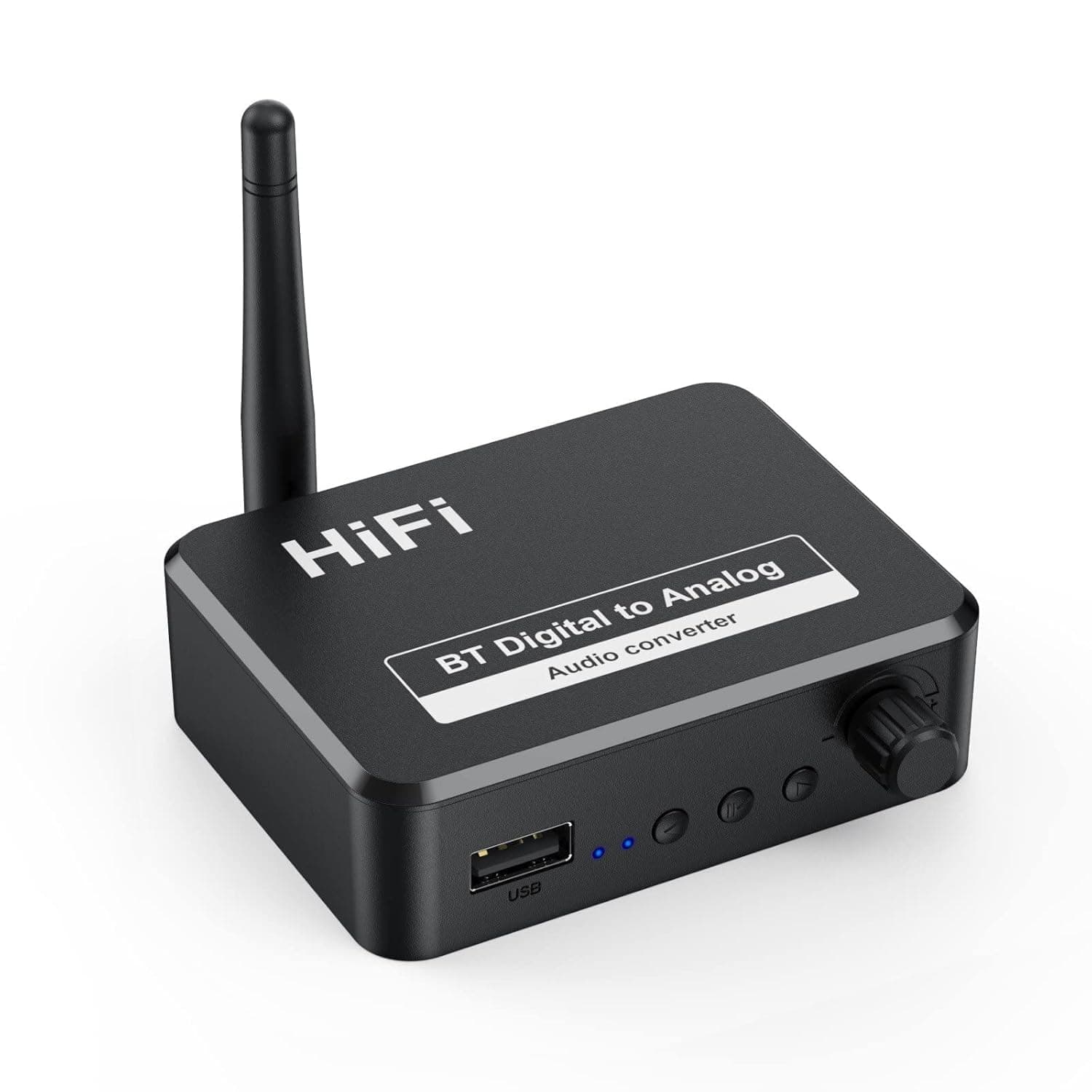 Tobo Bluetooth 5.1 Digital Audio Receiver, DAC, Digital to Analog Converter 3.5mm Aux RCA L/R U-Disk High Fidelity Optical Stereo 2 in1 Wireless Adadper - TD-843WA