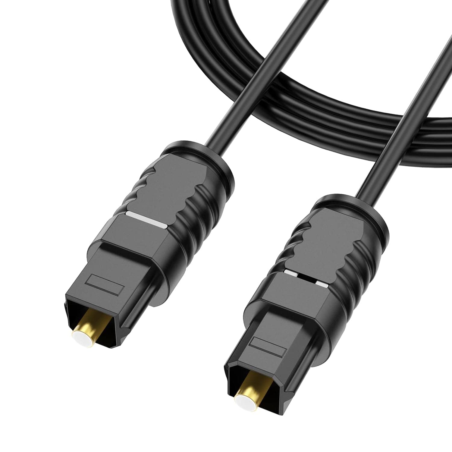 Tobo Optical Audio Cable, Fiber Optic Cable Ultra-Thin Cord, SPDIF Toslink Optical Cable Compatible with TV Sound Bar Home Theater PS4 Xbox Vizio Bose [1M]-TD-673OC (1-Meter Pack of 1), Black