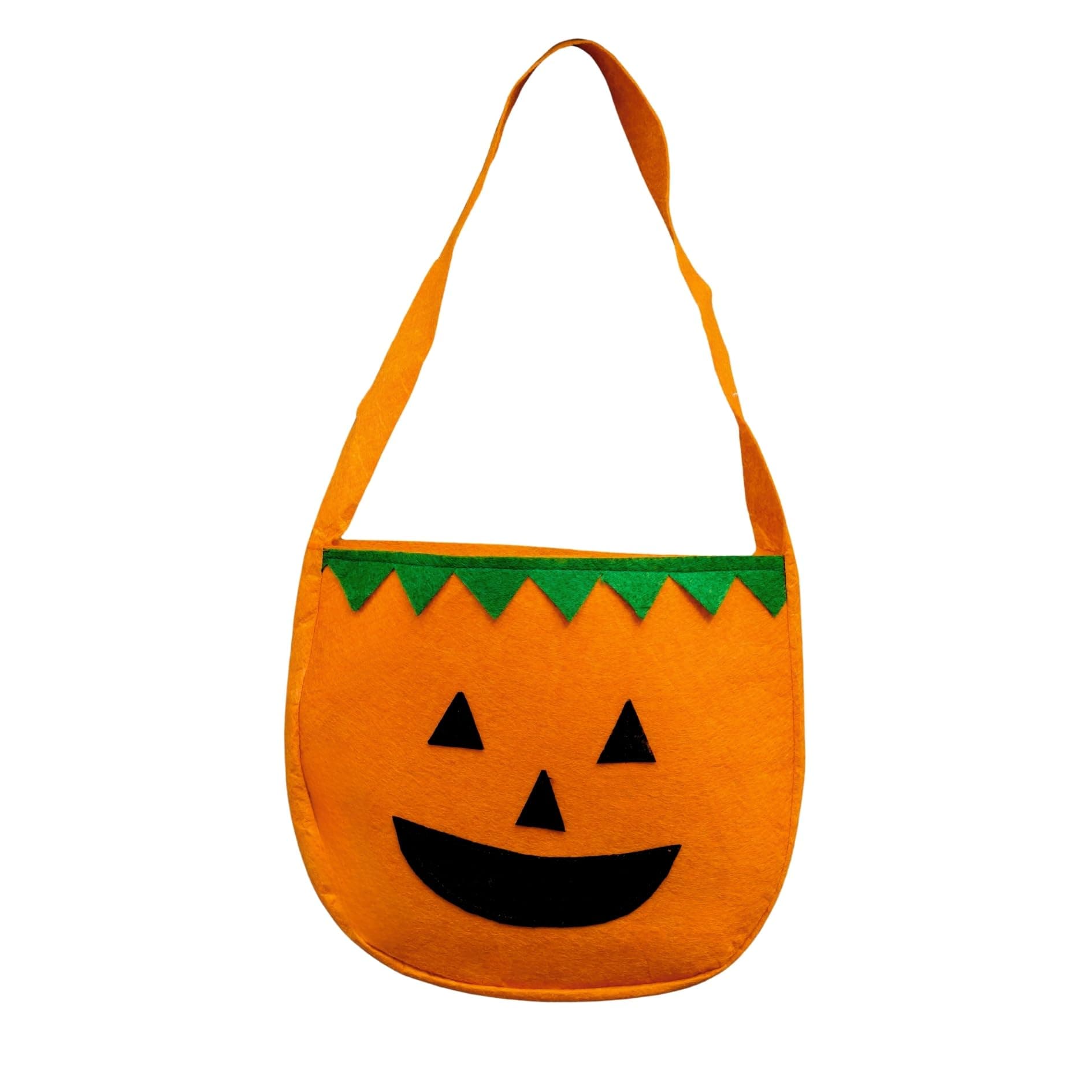 Kaku Fancy Dresses Halloween Pumpkin Baskets for Kids | Trick or Treat Fabric Basket | Halloween Decoration Prop - Small