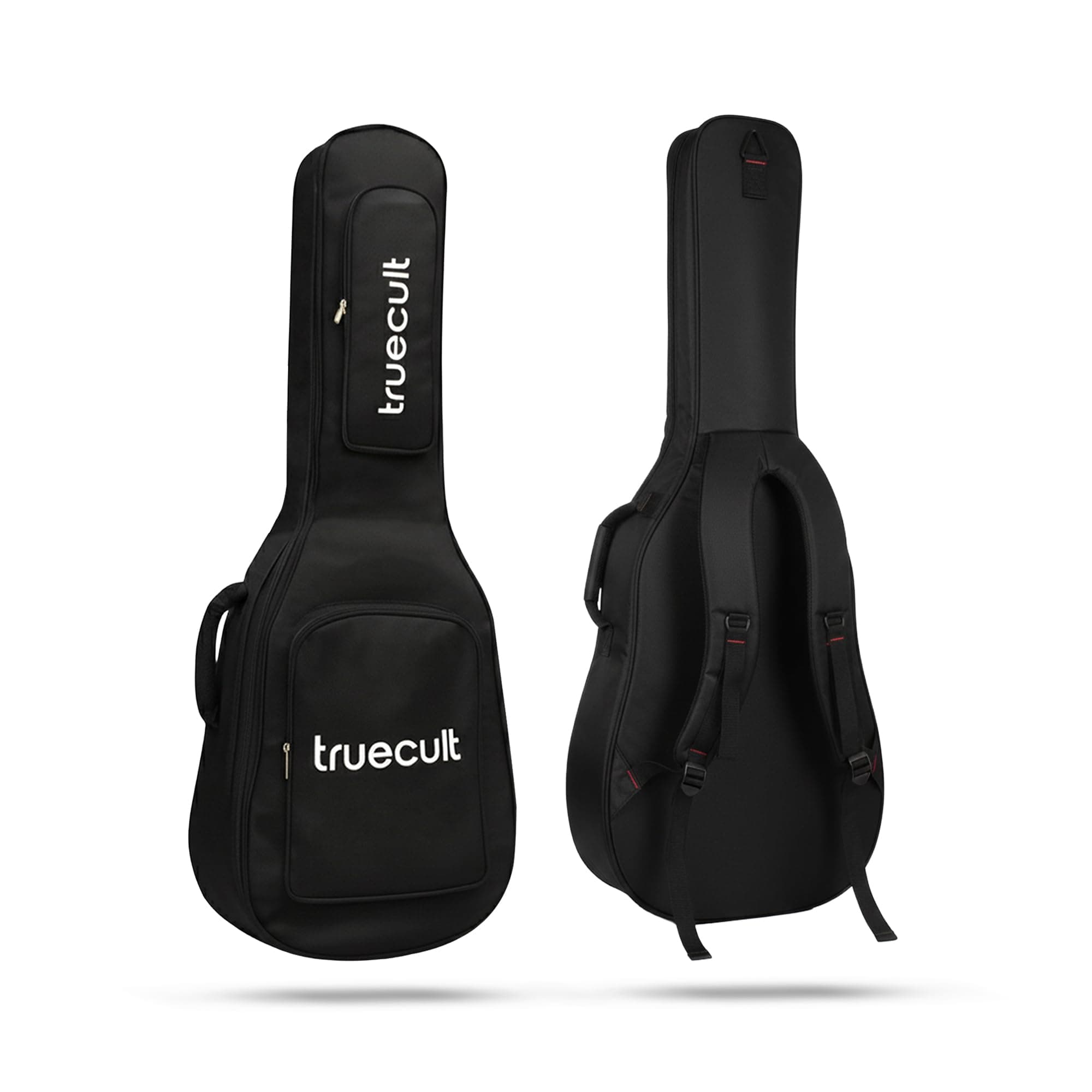 True Cult Acoustic Guitar Bag/Cover with Foam Padding (Black) Strong and Durable for Multiple Sizes and Shapes Folk/Classical Guitars 38", 39", 40", 41" (Black)