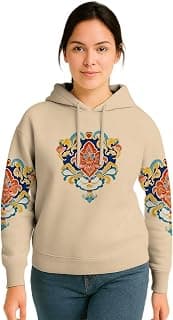 HELLCAT Trendy Cotton Blend Hoodie for Women | Stylish Winter Hooded Sweatshirt for Women