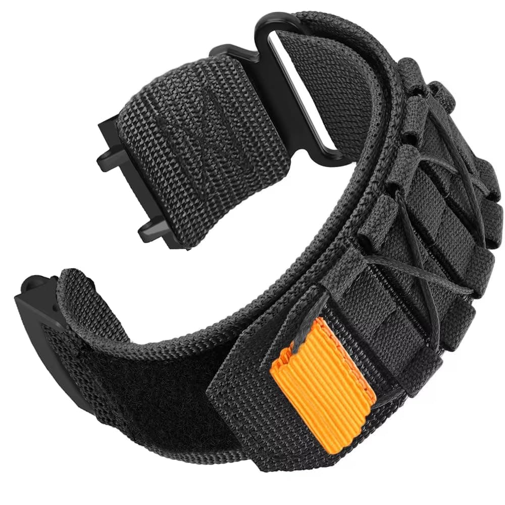 OBOE Nylon Watch Strap 'COMPATIBLE WITH' Amazfit T-Rex 3 Watch Sports Watch Band (B-Black) [WATCH NOT INCLUDED]