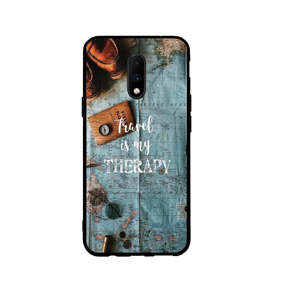 Amazon Brand - Solimo Silicone Designer Series UV Printed Soft & Flexible Basic Case Mobile Cover for OnePlus 7 - D105 (Multicolor)