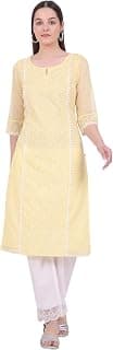 Aurelia Women's Virtual Pink Bold Floral Printed A-line Kurta