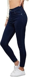 Miss Chase Women's Skinny Fit High/Mid Rise Regular Length Stretchable Denim Jeans (MCSS21DEN99-38-71-32, Navy Blue, 32)