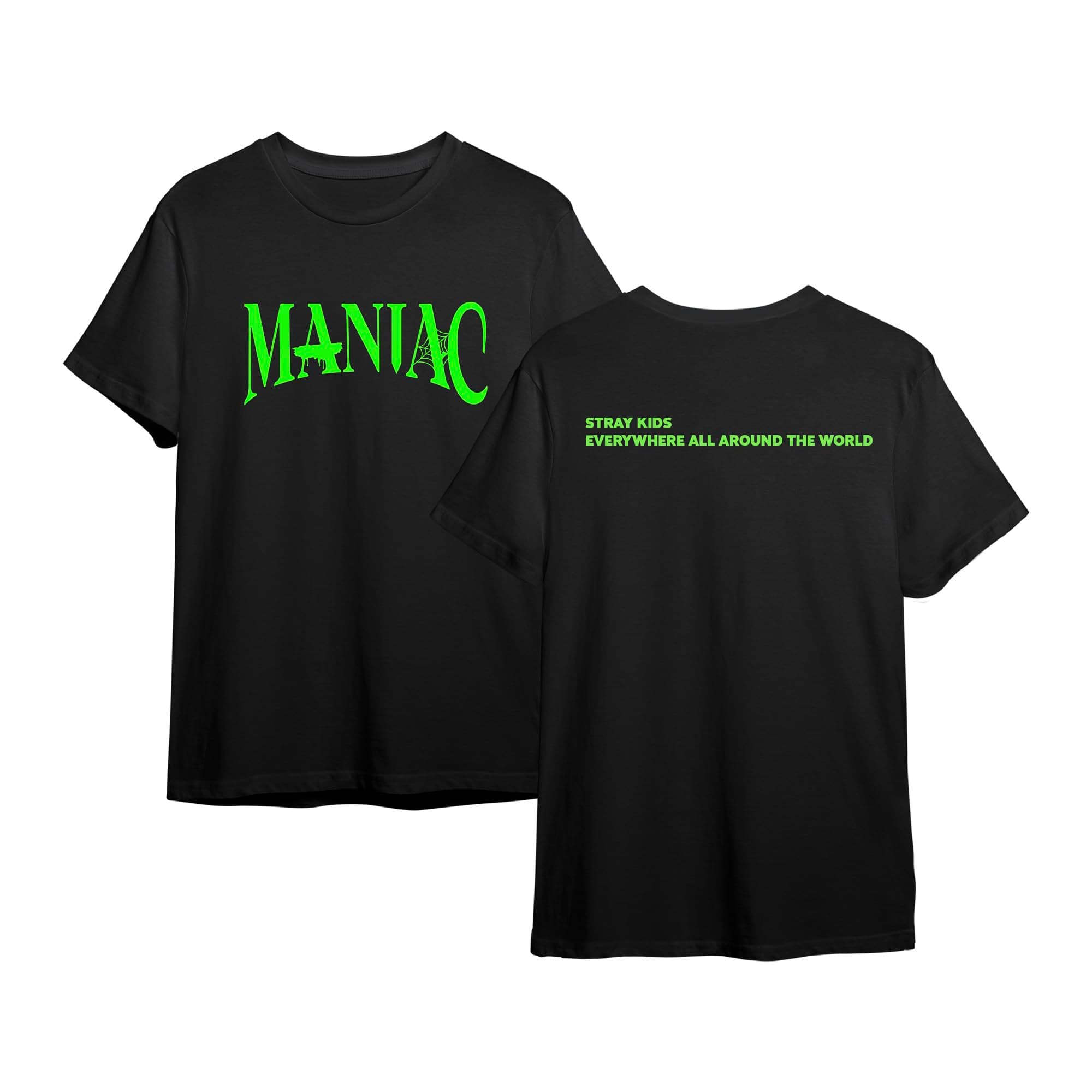 StrayKids Maniac Tour 2022 Crew Neck Printed Regular T-Shirt for Men & Women