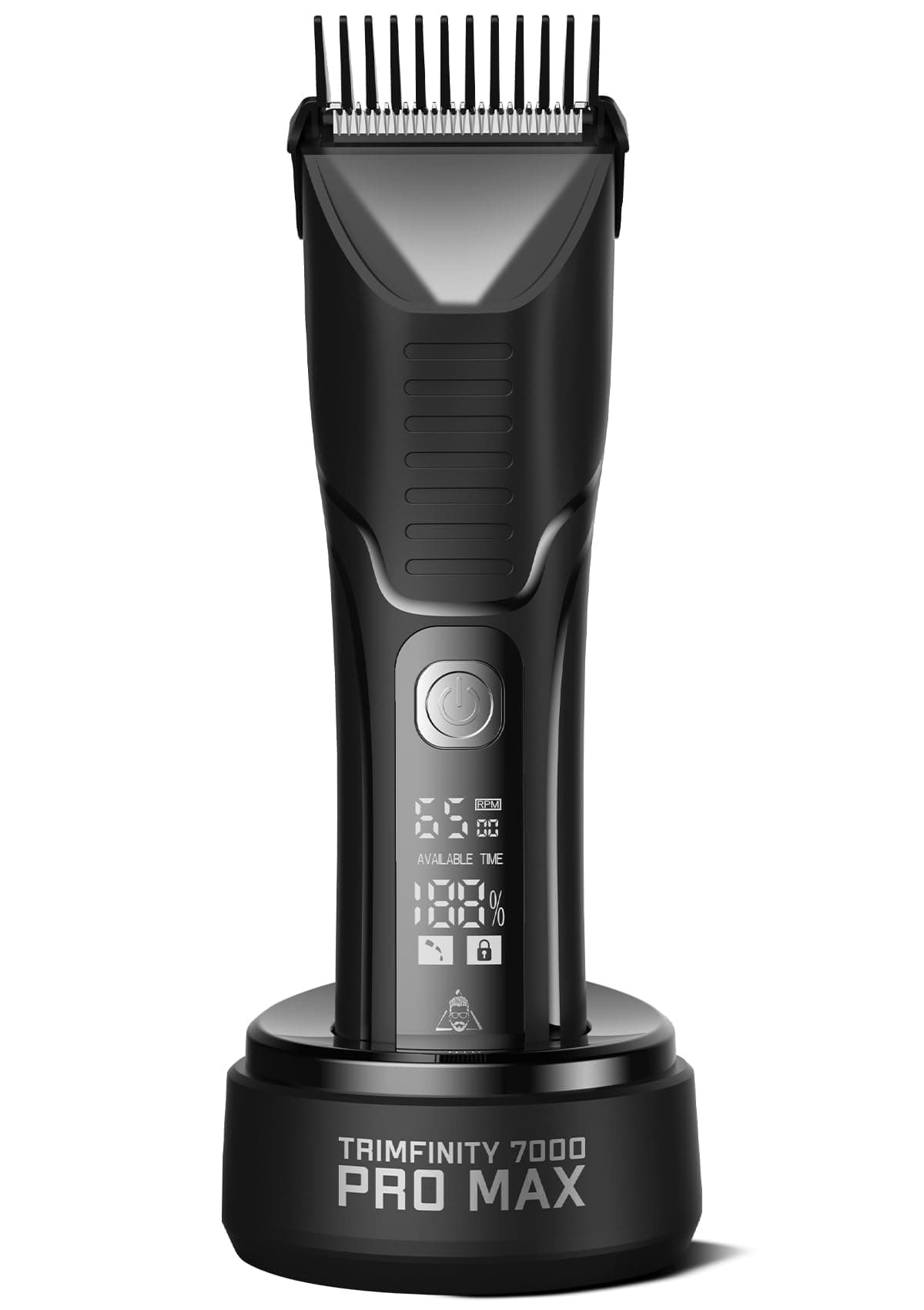 Trimfinity 7000 Pro Max Men's Body Trimmer by Urban Gabru | Rechargeable & Waterproof, Larger Ceramic Blades, Zero Cuts | Grooming Kit for Body, Pubic & Private Parts | Safe Shave Technology, Gift for man (Black)