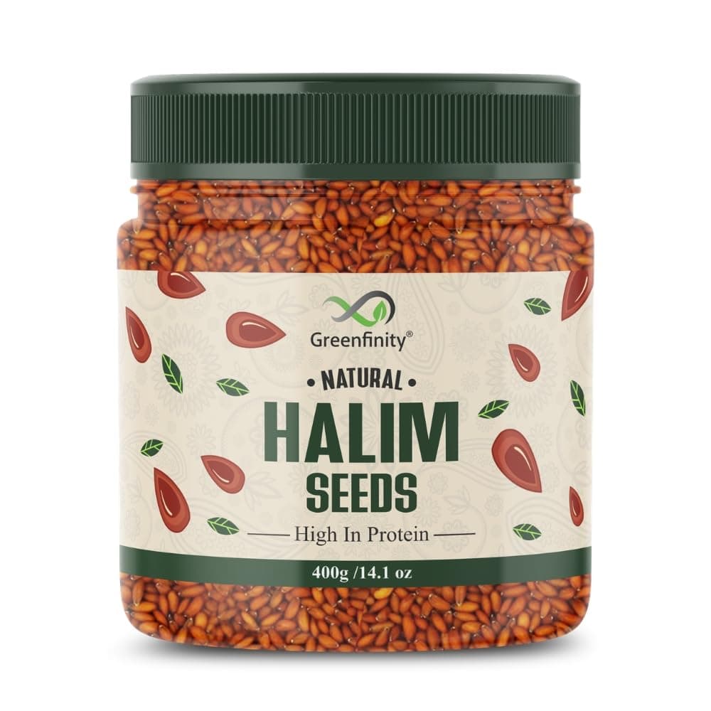 GreenFinity Halim Seeds - 400g | Aliv Seeds | Halim Seeds for Eating | Immunity Booster Superfood | Garden Cress Seeds.