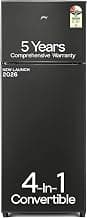 Godrej 272 L 2 Star| 5 Years Comprehensive Warranty| New Launch| 4-In-1 Freezer Convertible| 95%+ Food Surface Disinfection| Inverter Double Door Refrigerator (RF EON 294BN RCIT FS ST, Fossil Steel)