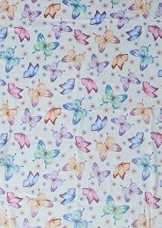 Keshav Creation Newborn Baby Girl's and Boy's Super Soft Premium Organic Bamboo Swaddle Blankets Receiving Wrapper Cloth, Stroller Cover (Butterfly)
