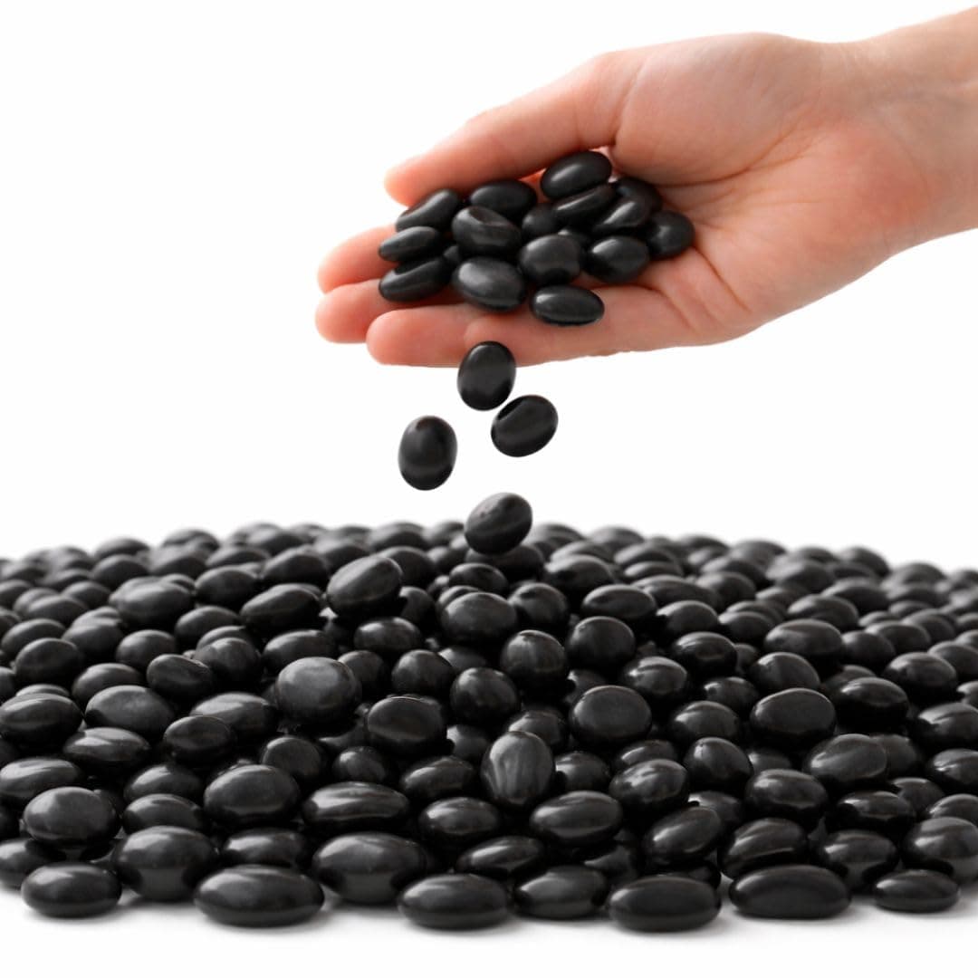 Pushkara Polished Black Pebbles 2 Kg (10–20 mm) – Natural Decorative Stones for Garden Landscaping, Aquarium Gravel, Plant Pots, Vase Fillers, Terrarium & Fountain Décor