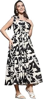 Stylum Women's Printed Cotton Tiered Dress