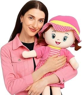 Fun4you Soft Doll Toy Gift for Girls | Winky Plush Doll 60 CM | Big Size Stuffed Toy for Kids & Toddlers | Cute Cuddly Companion for Play, Nursery & Decor | Gift for Him & Her | Birthday Present