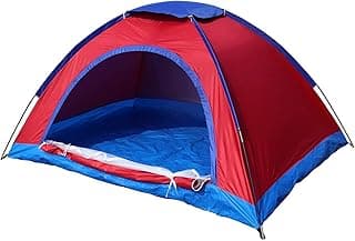 Portable Tent for Camping for 6 Persons Easy Setup for Picnic, Travel, Hiking, Trekking, Outdoor Camping Foldable Waterproof Superior Air Ventilation (Multicolor)