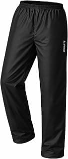 Robustt Robustt Premium Rain Pants | Black | M-L | Unisex Waterproof Rain Pants for Men & Women | Elastic Stretchable Waistband | Relaxed Fit | Waterproof Rain Trouser for Bike Riding, Commute & Outdoor Use