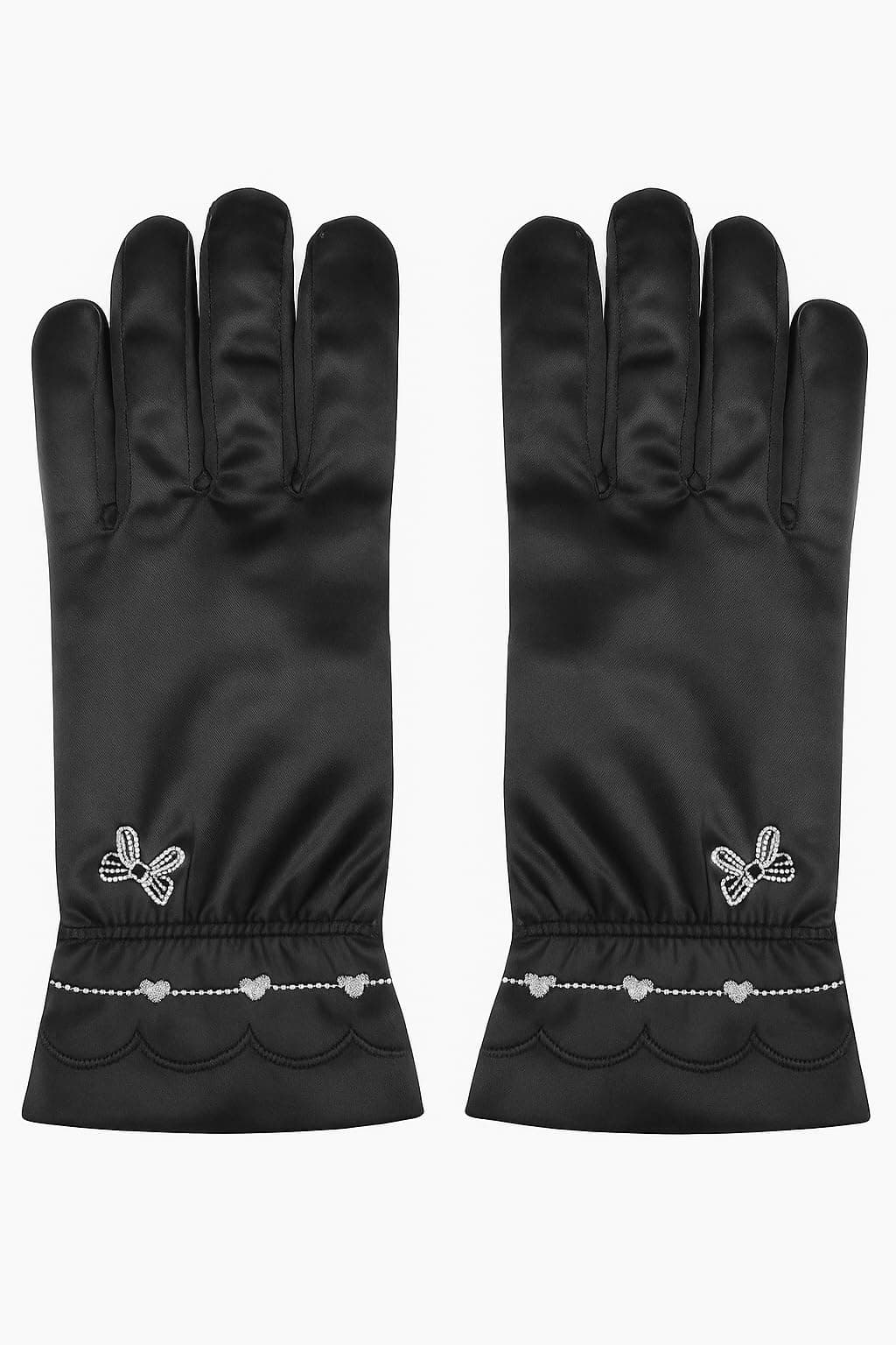 Waterproof Thermal Warm Touch Screen Women Gloves Fur Inside for Snow, Trekking, Riding, Excersise etc. with Elastc Cuff for Women (Jet Black)