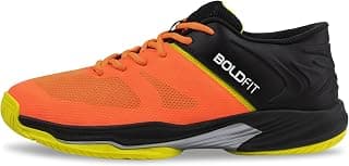 Boldfit Badminton Shoes Shuttle Badminton Shoes Men Non Marking Shoes for Badminton Men Badminton Shoes for Man Non Marking Shoes Badminton Anti Skid Breathable Shoes for Men