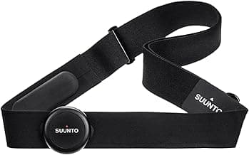 Suunto Smart Heart Rate Belt, Accurate Bluetooth Heart Rate Measurement Sensor, Multiple sports Comfortable fit for Running & Swimming, 500H Long Battery Life with Internal Memory, Waterproof, Black