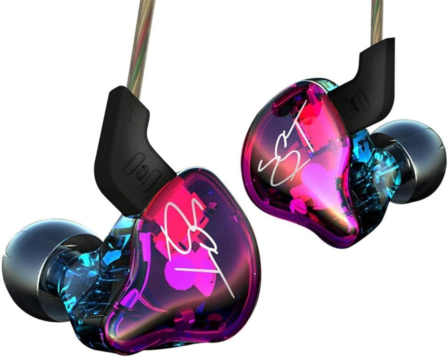Sounce HiFi KZ ZST Colorful Hybrid Balance Armature with Dynamic in-Ear Earphones Stereo Headphones | 18 Ohms Impedance | High-Resolution Sound | Stylish Colorful Nomic Design